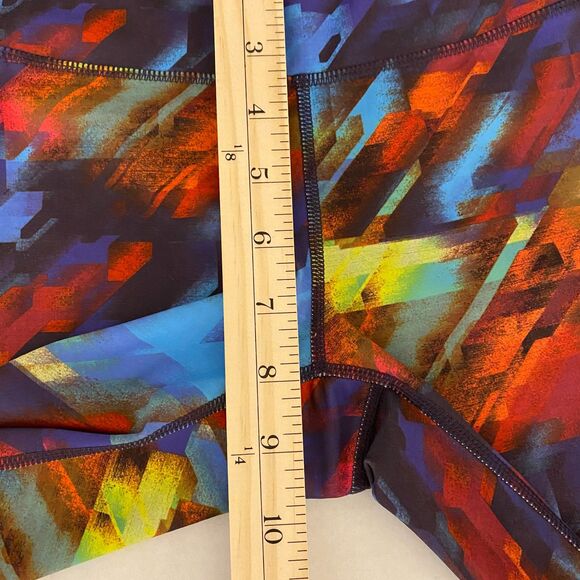 Athleta Colorburst Sonar Funky Mid Rise Ankle Leggings Stretchy Activewear Sz S - Picture 9 of 10